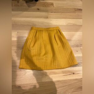 NAF NAF Golden Vintage A-Line Herringbone Skirt